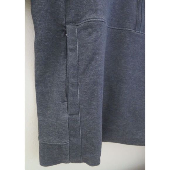 Nike DD2186 010 Men's Sz M Gray Dri-Fit 1/2 Zip Long Sleeve Training Crew Shirt - Picture 3 of 9